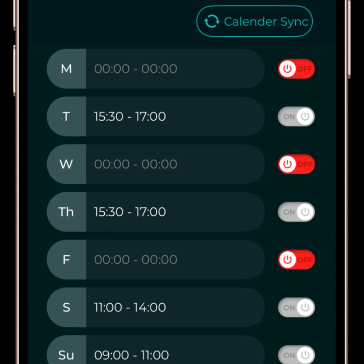 Spapilot smart planner calendar view