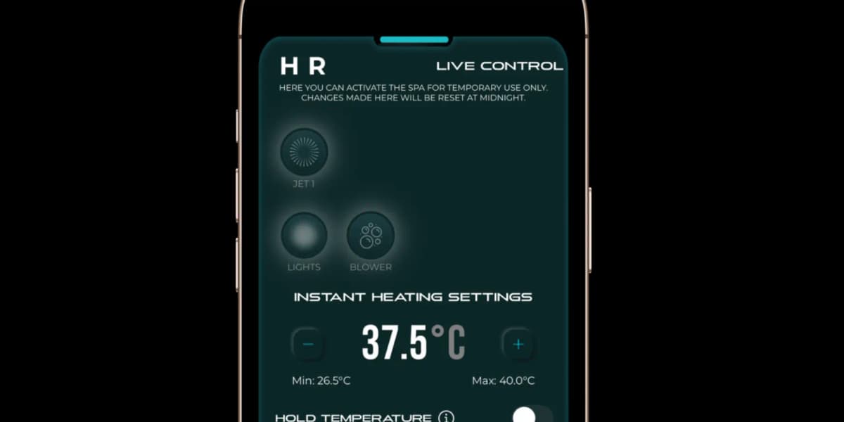 Spapilot remote control via smartphone app